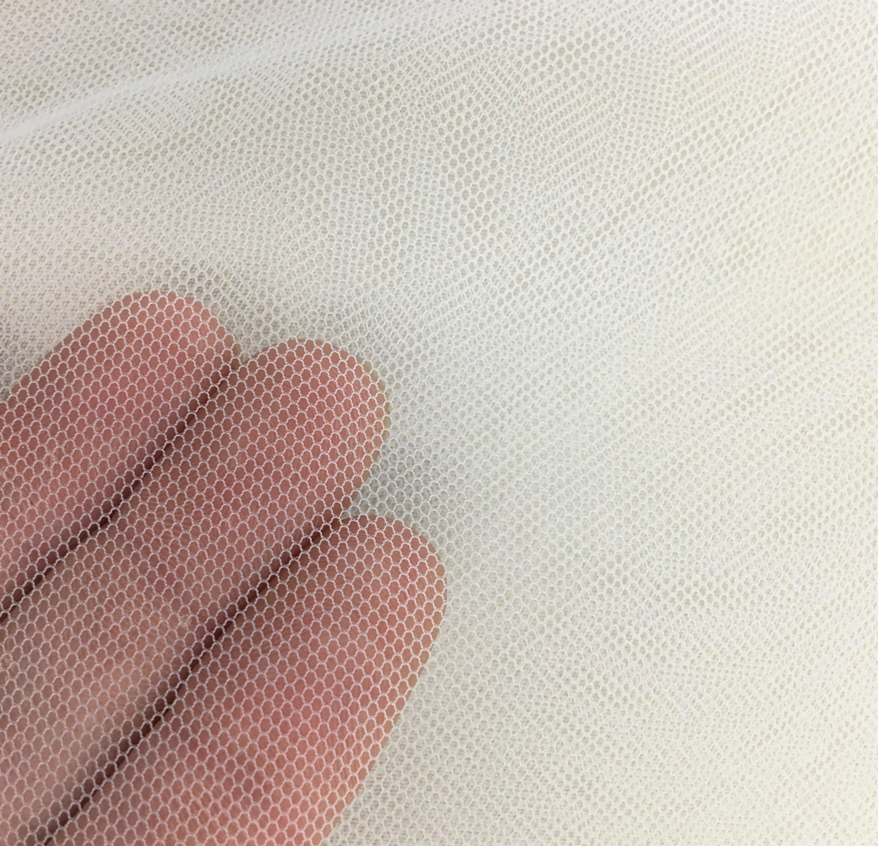 2D Tulle White
