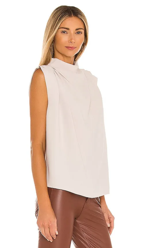 Amanda Uprichard Sleeveless Fabienne Top in Cream