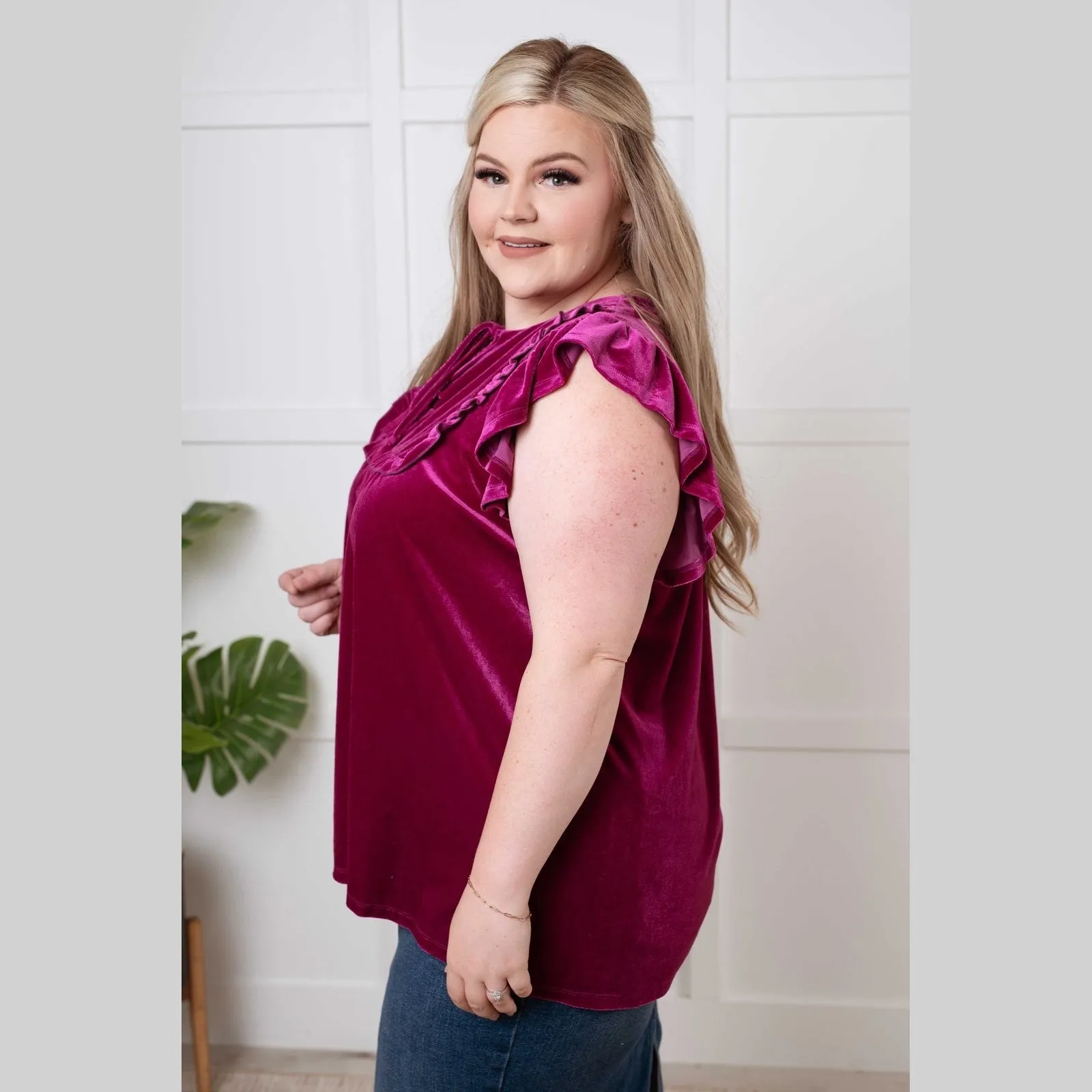 Angelica Blouse in Magenta