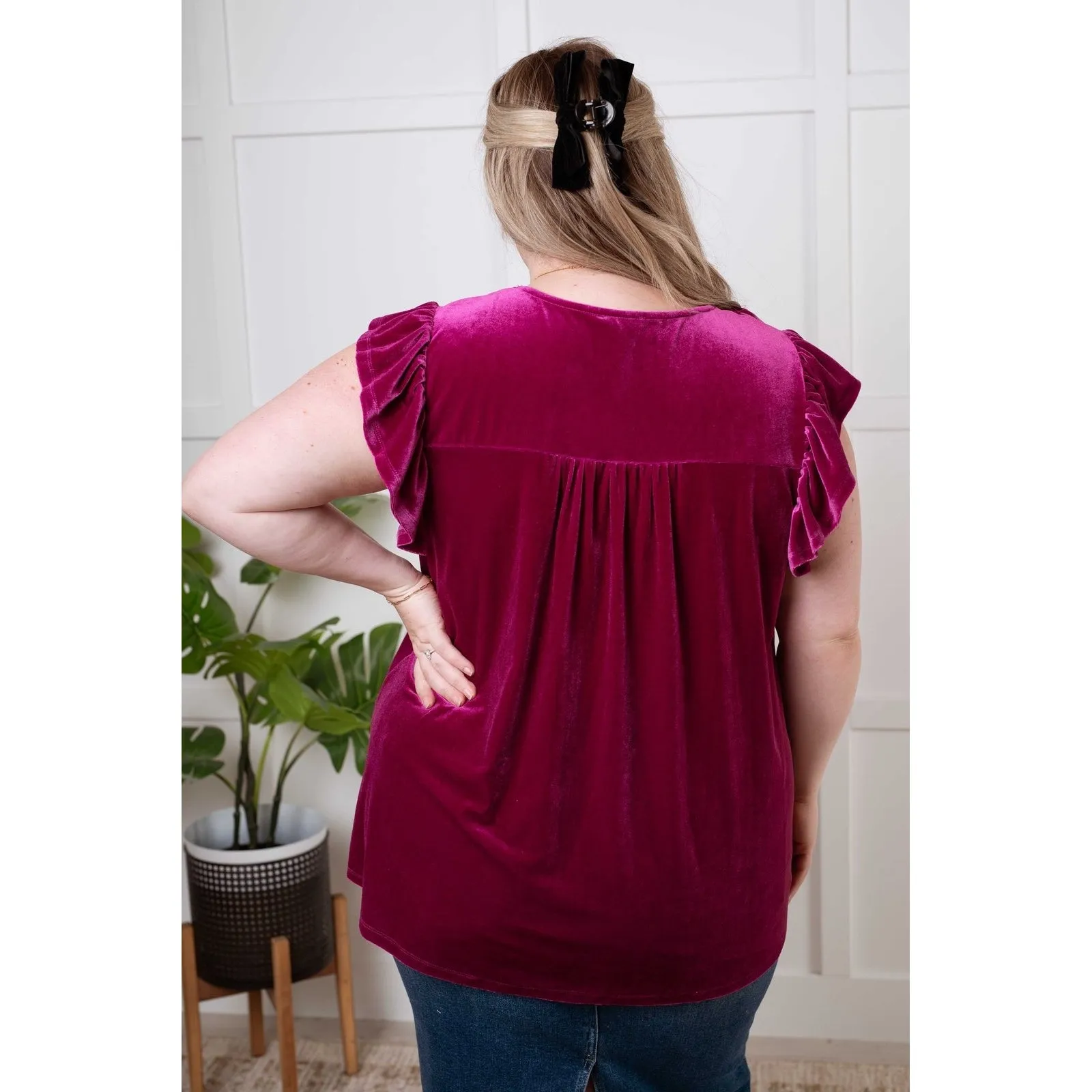 Angelica Blouse in Magenta