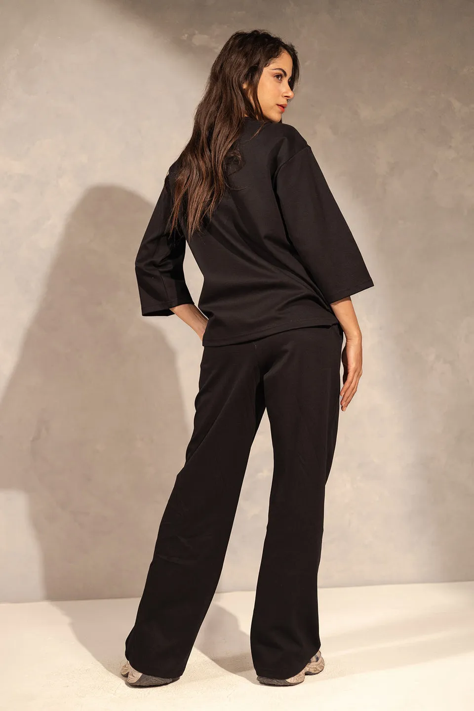 Black Comfort Summer Pants