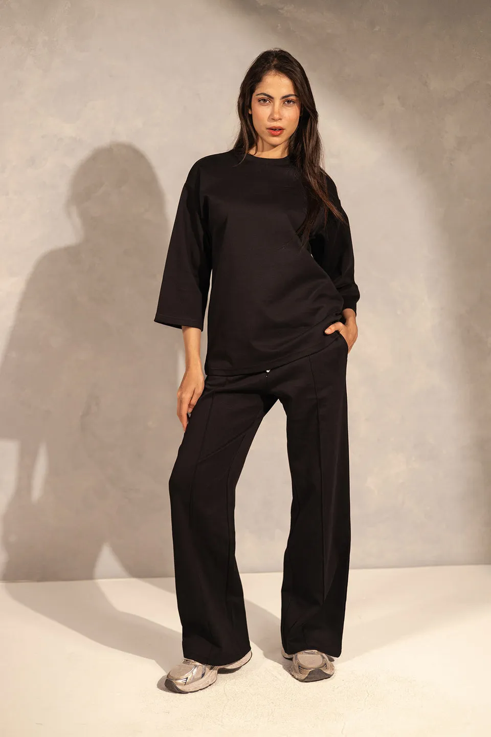 Black Comfort Summer Pants