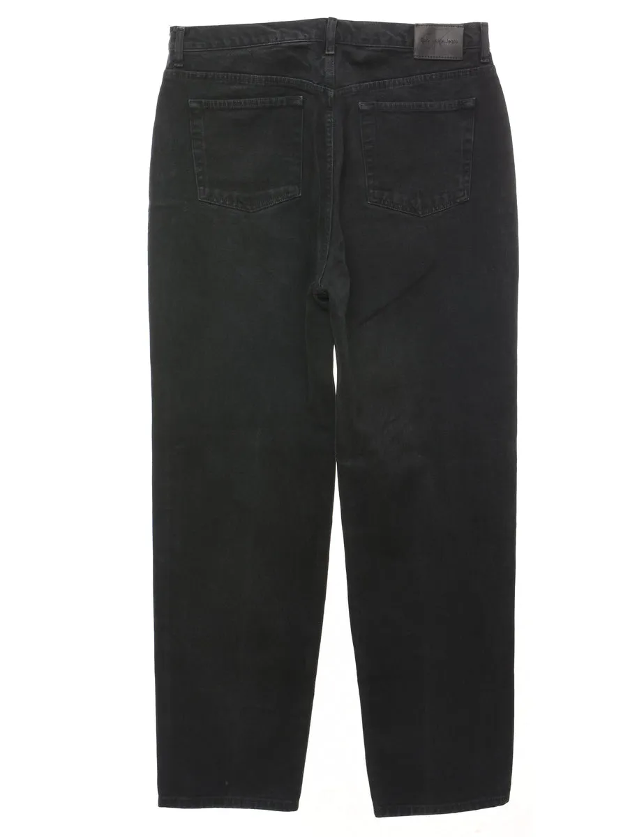 Calvin Klein Black Classic Tapered Jeans - W34 L32
