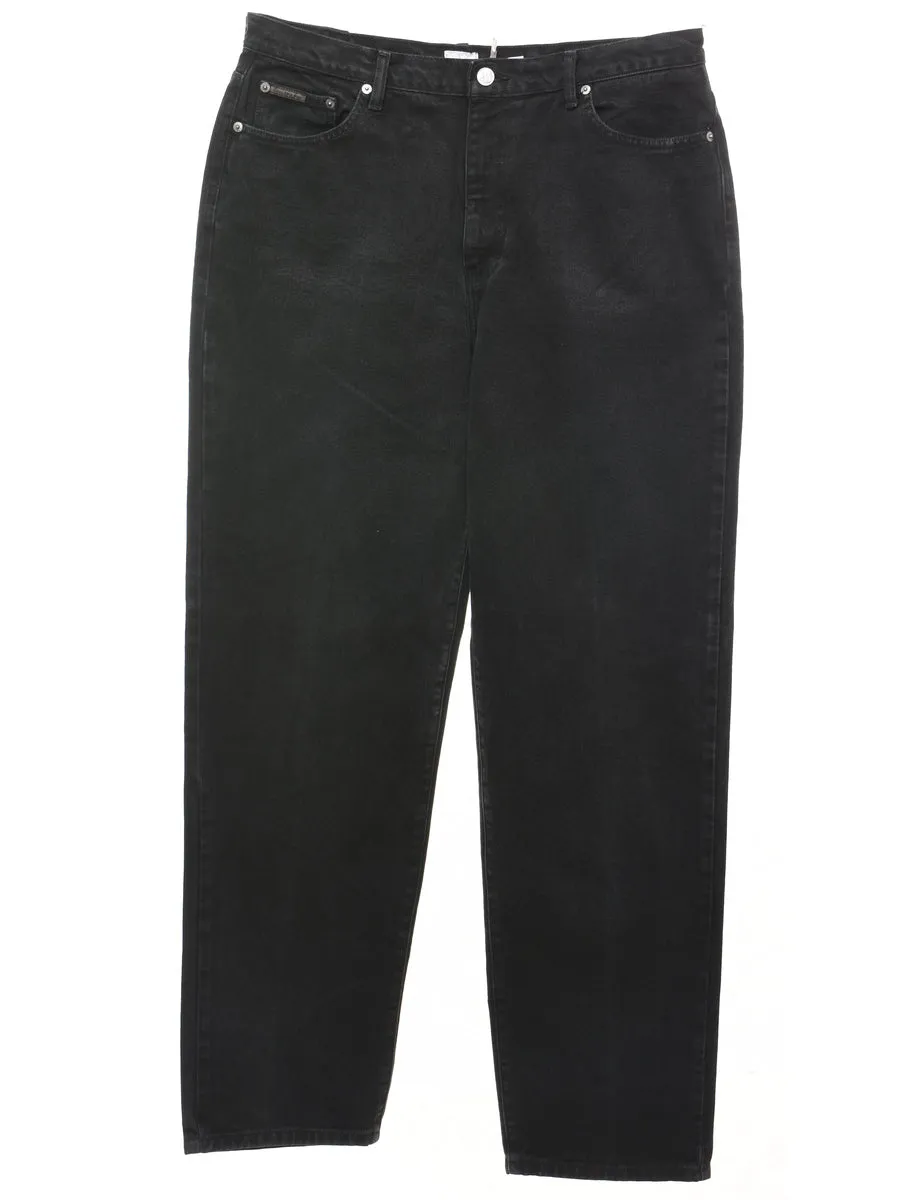 Calvin Klein Black Classic Tapered Jeans - W34 L32