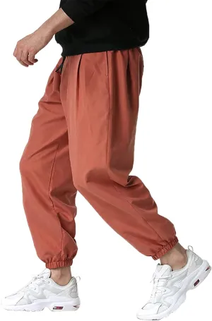 Cargo Pants for Men Relaxed Fit Hiking Outdoor Men's Heavyweight Fleece Cargo Sweatpants Stretch Elastic Waist Baggy