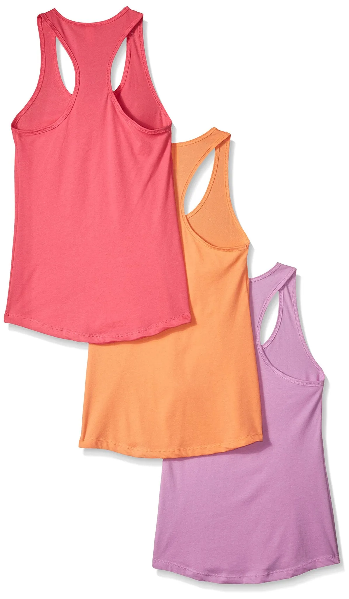 Clementine Women's Petite Plus Ideal Racerback Tank (Pack of 3)
