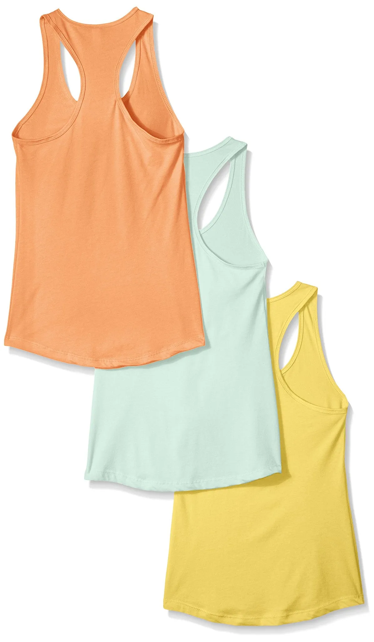 Clementine Women's Petite Plus Ideal Racerback Tank (Pack of 3)