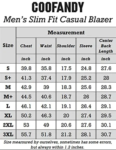 COOFANDY Men Slim Fit Suits Casual Lightweight Blazer Jackets One Button Tuxedos Navy Blue