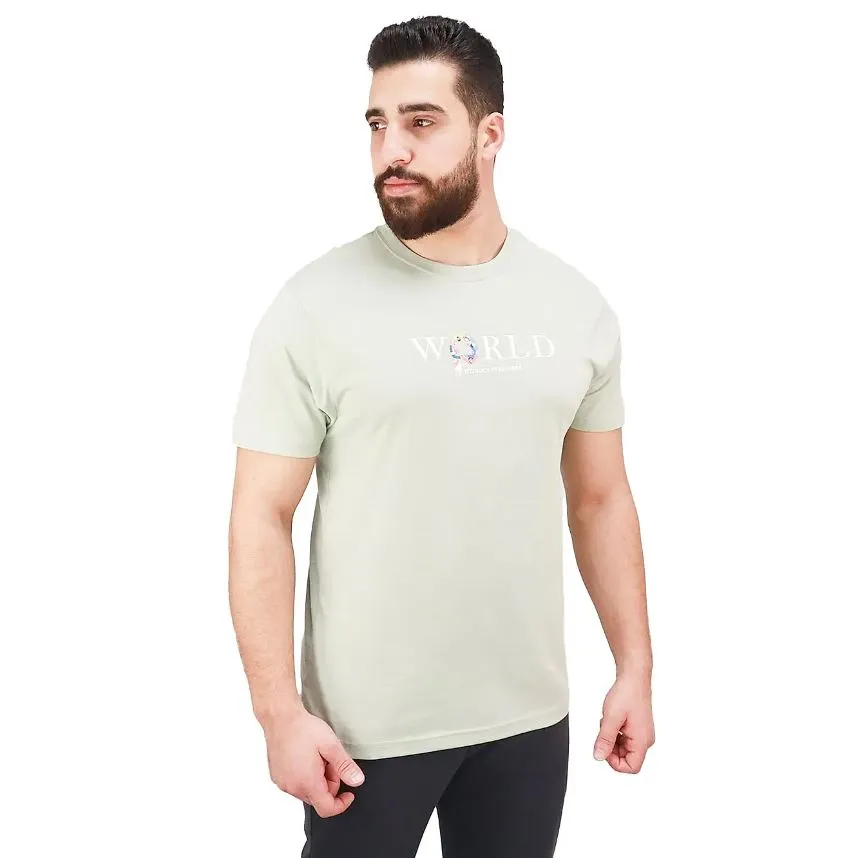 Cotton Jersey Crewneck Short Sleeve Slim Print Tees (WWS)