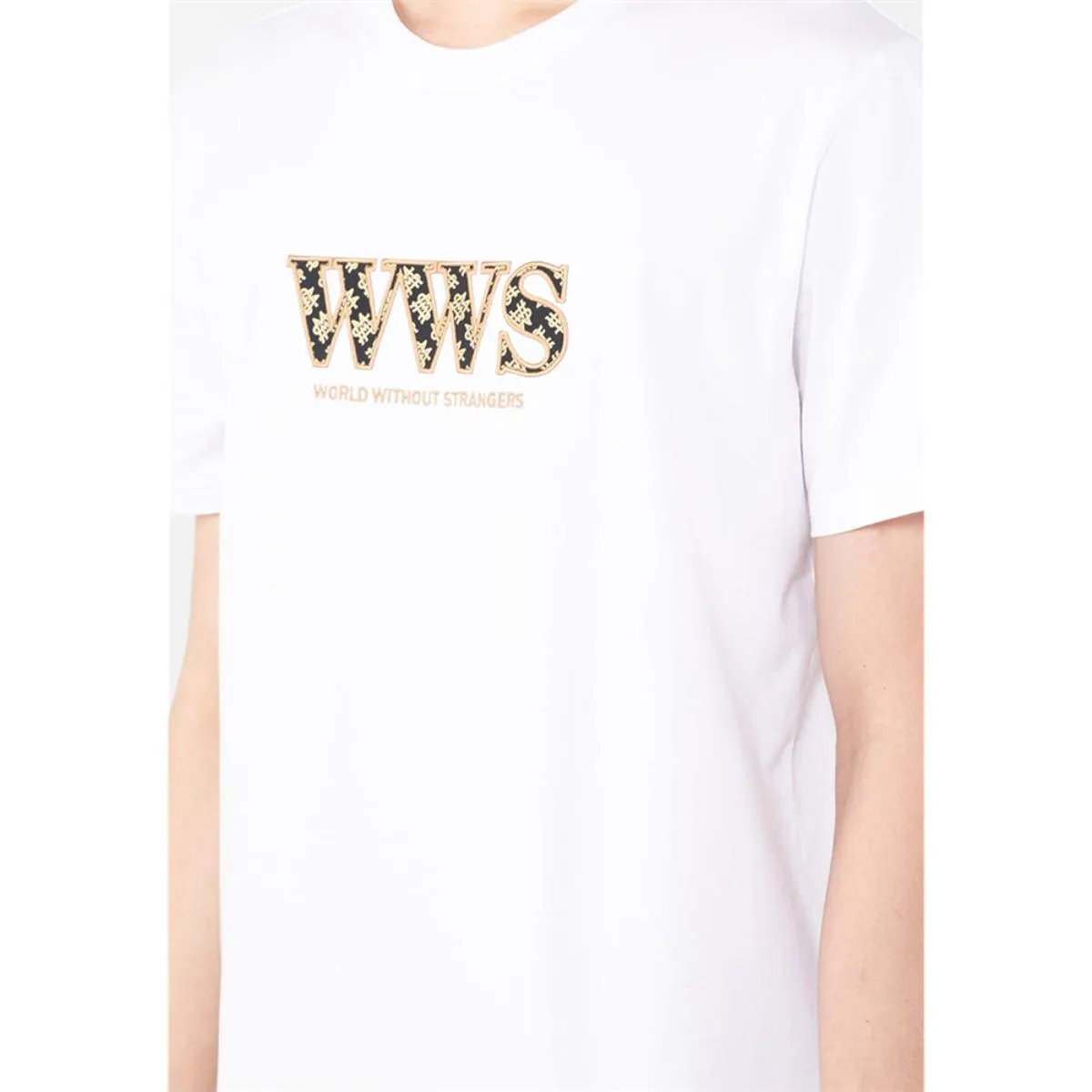 Cotton Jersey Crewneck Short Sleeve Slim Print Tees (WWS)
