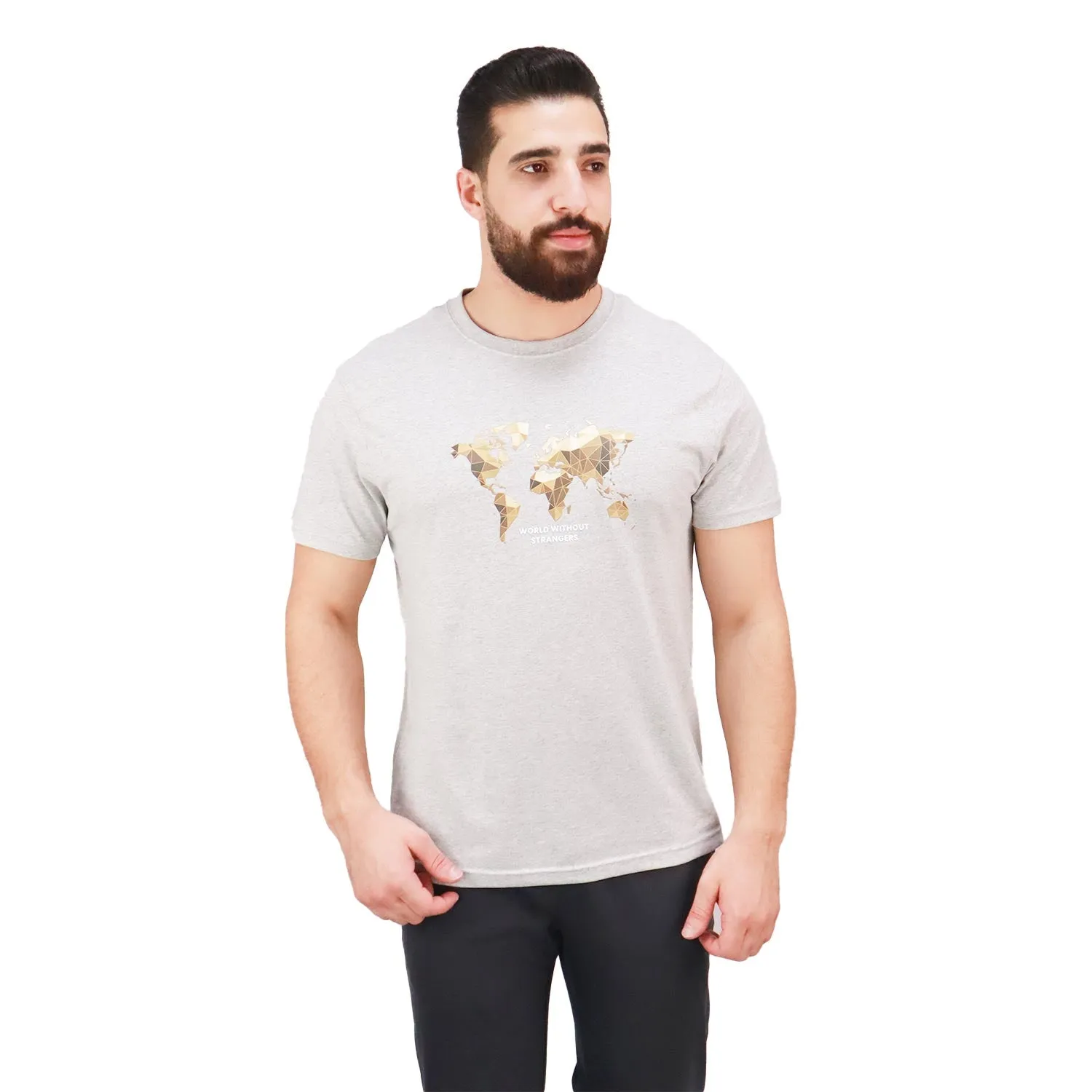 Cotton Jersey Crewneck Short Sleeve Slim Print Tees (WWS)
