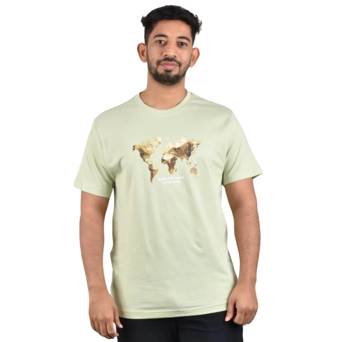 Cotton Jersey Crewneck Short Sleeve Slim Print Tees (WWS)