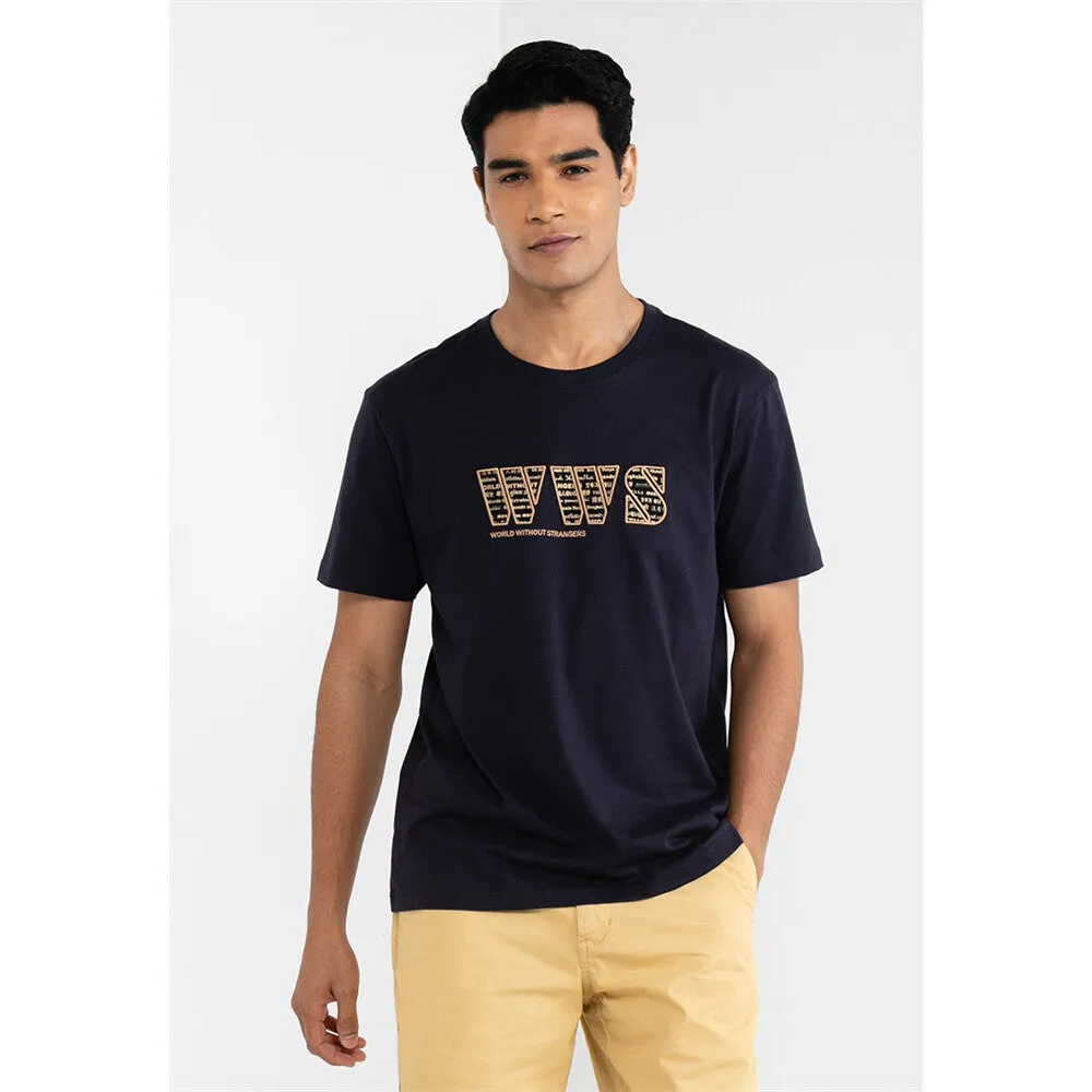 Cotton Jersey Crewneck Short Sleeve Slim Print Tees (WWS)