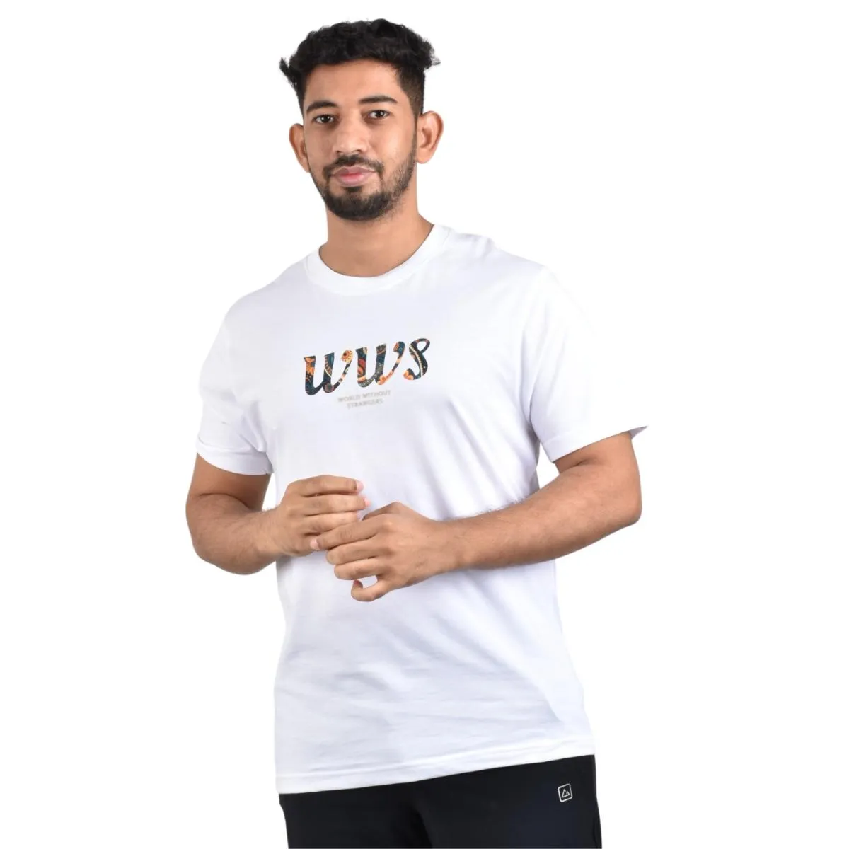 Cotton Jersey Crewneck Short Sleeve Slim Print Tees (WWS)
