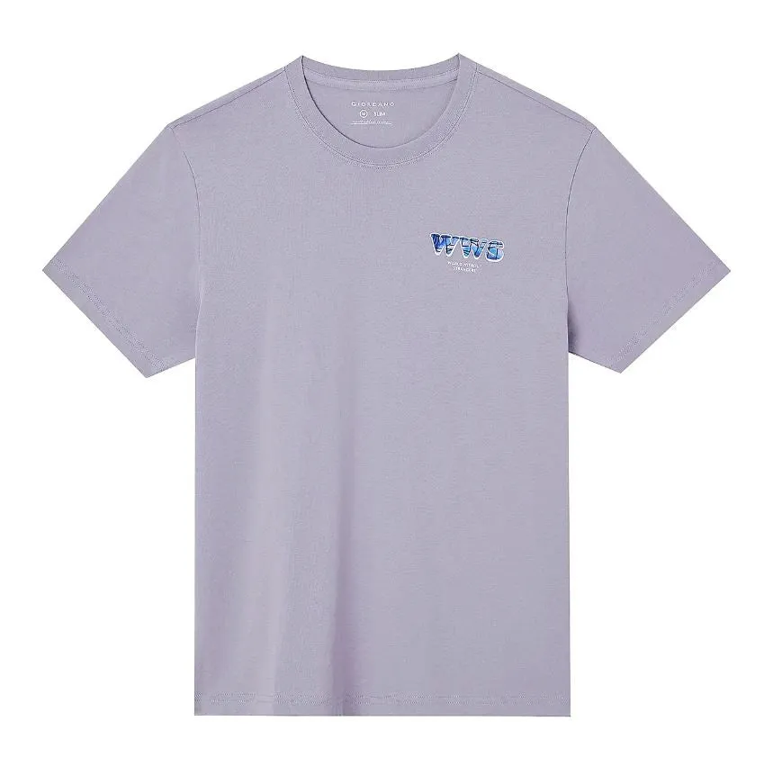 Cotton Jersey Crewneck Short Sleeve Slim Print Tees (WWS)