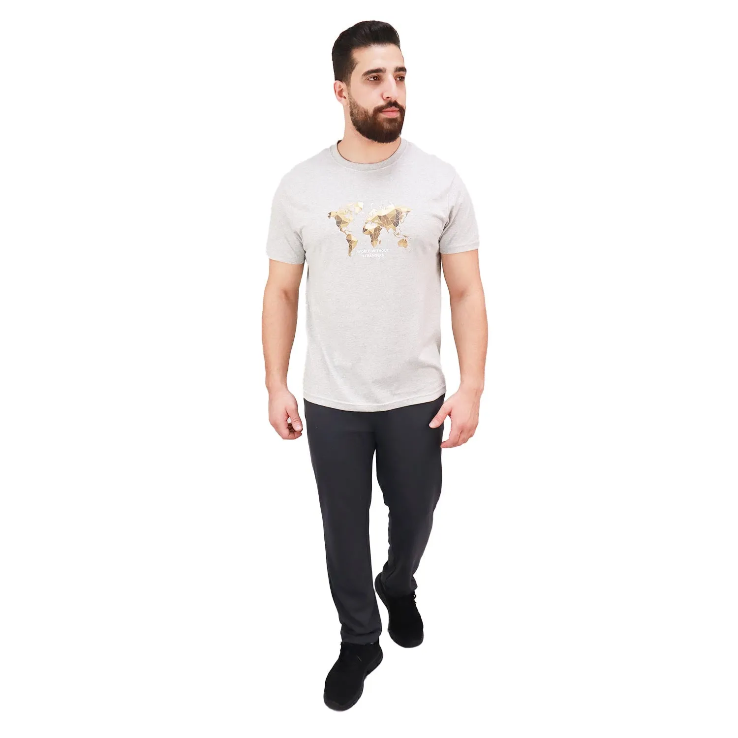 Cotton Jersey Crewneck Short Sleeve Slim Print Tees (WWS)
