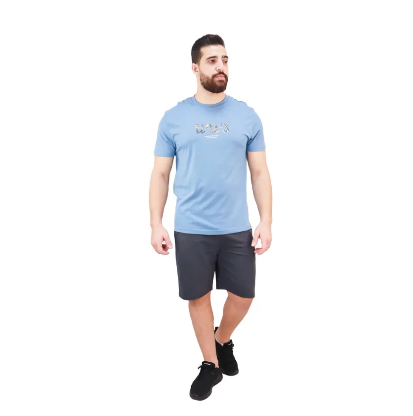 Cotton Jersey Crewneck Short Sleeve Slim Print Tees (WWS)