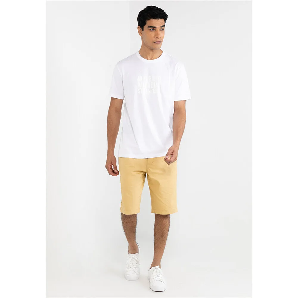 Cotton Jersey Crewneck Short Sleeve Slim Print Tees (WWS)