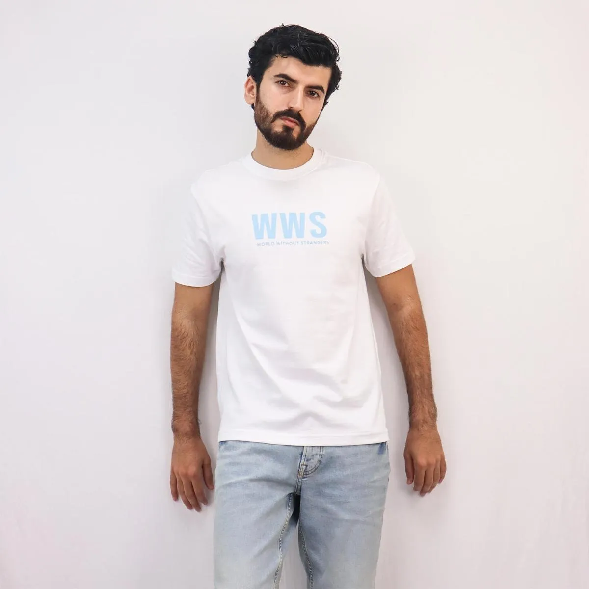 Cotton Jersey Crewneck Short Sleeve Slim Print Tees (WWS)
