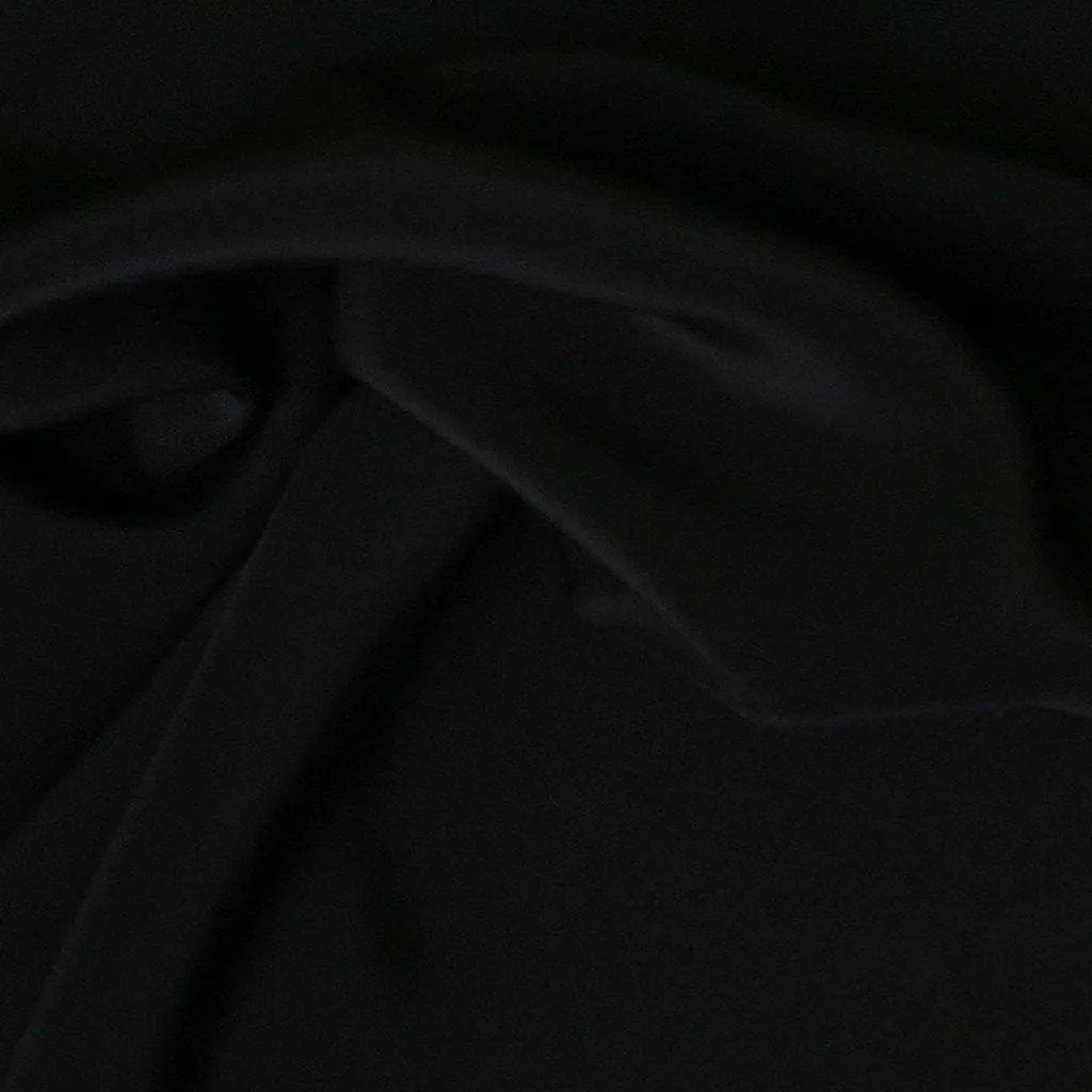 Crepe De Chine 23mm Black