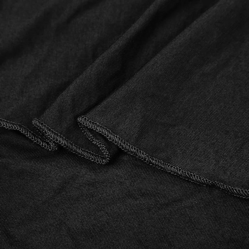 Dark Splicing Mesh Fabrice Thin Long Sleeve T-shirt