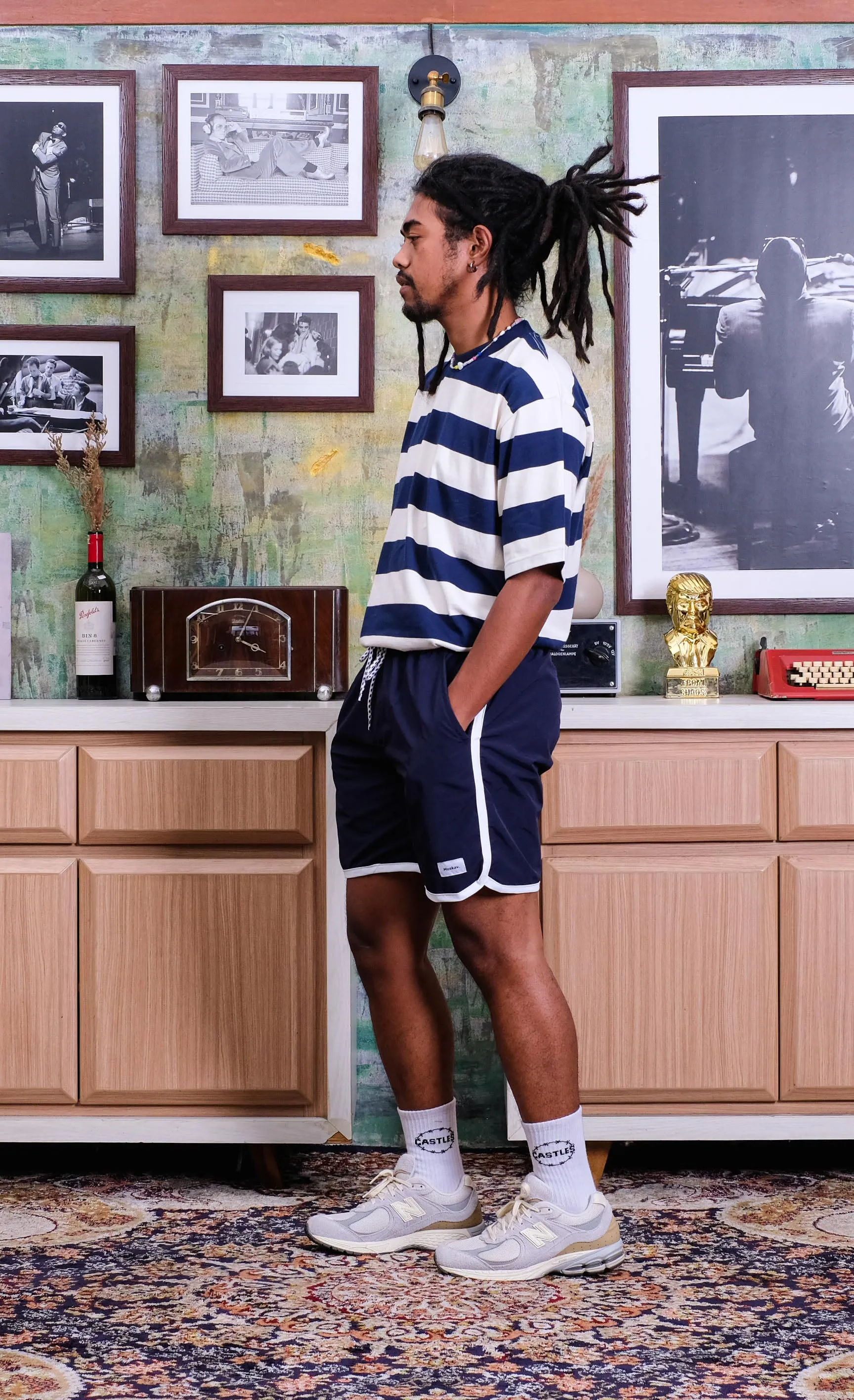 DAVE NAVY STRIPES TEE