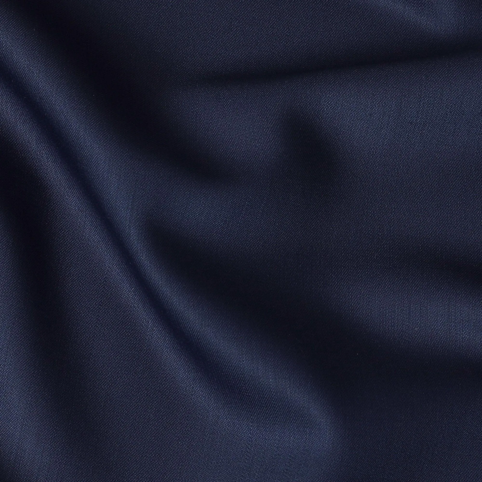 Denim blue Plain Premium pure Italian Super 150's wool suiting fabric-D16472