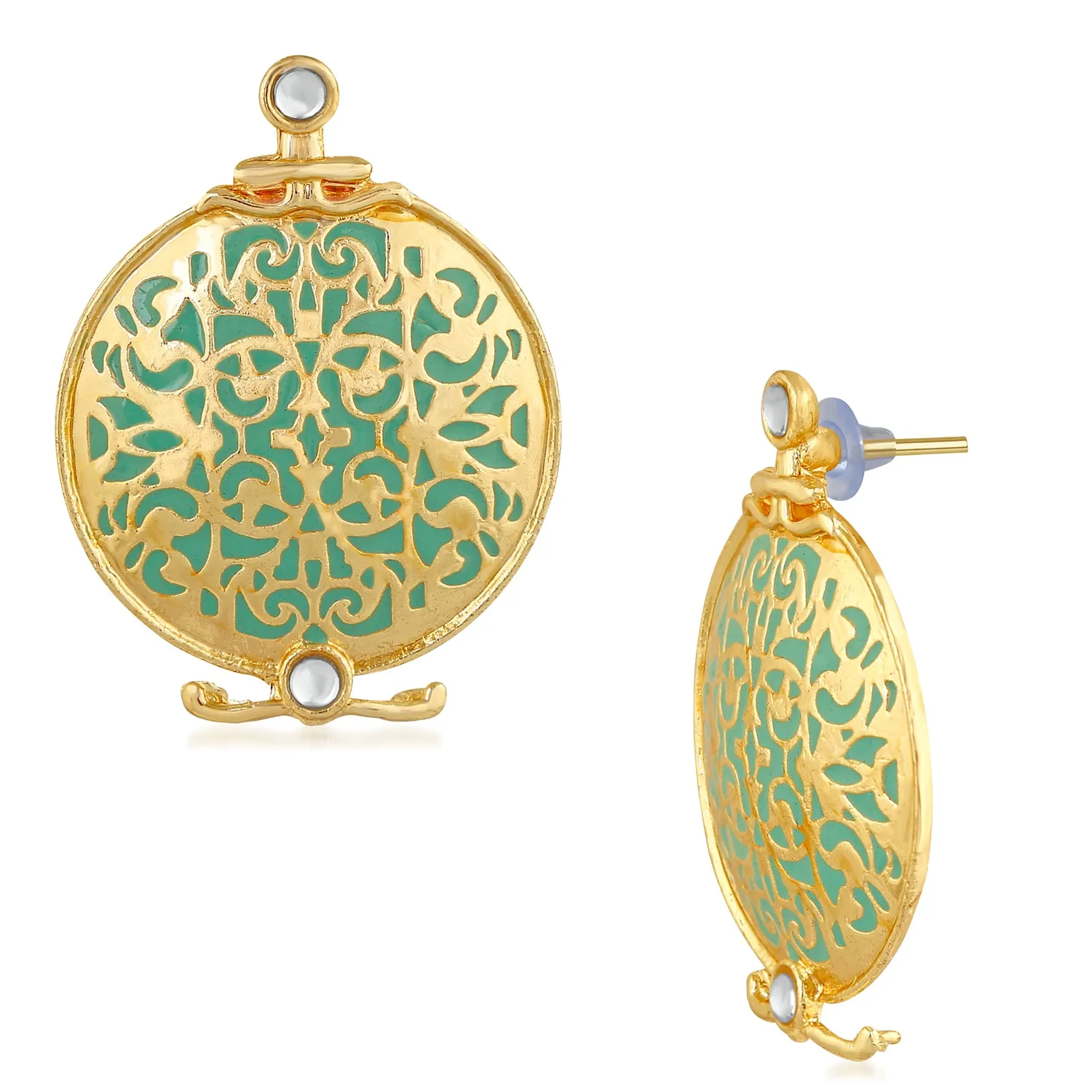 Ethnic Circular Dangler Earrings