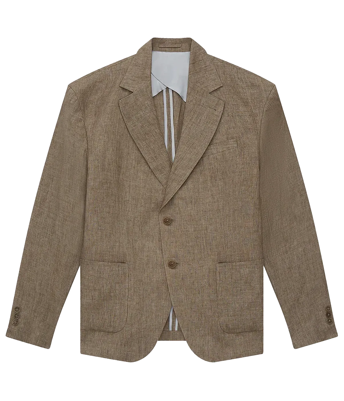 *FINAL SALE* Paulo Linen Blazer in Dark Truffle