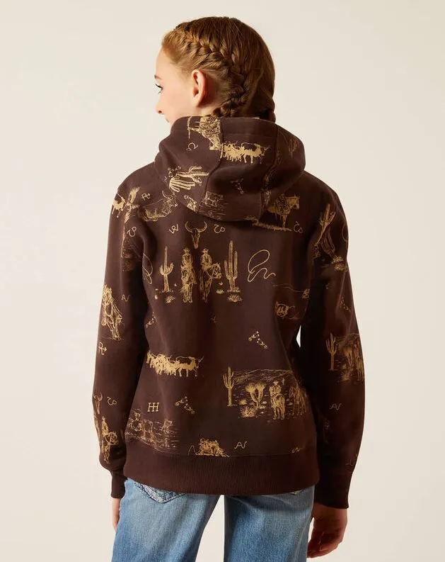 Girl's Ariat Ranch Scene Hoodie