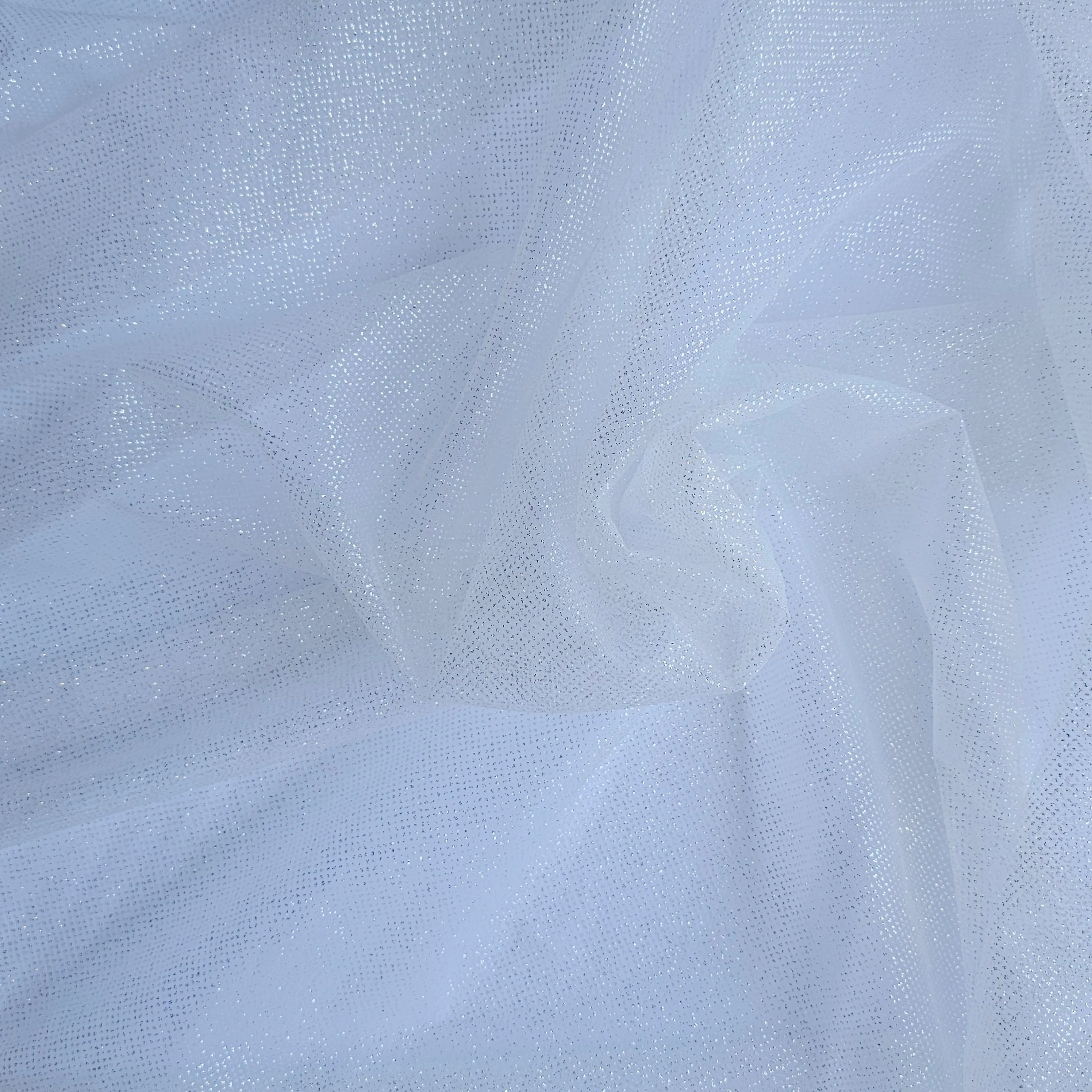 Glitter Tulle (VJ33101) Ivory/ Silver