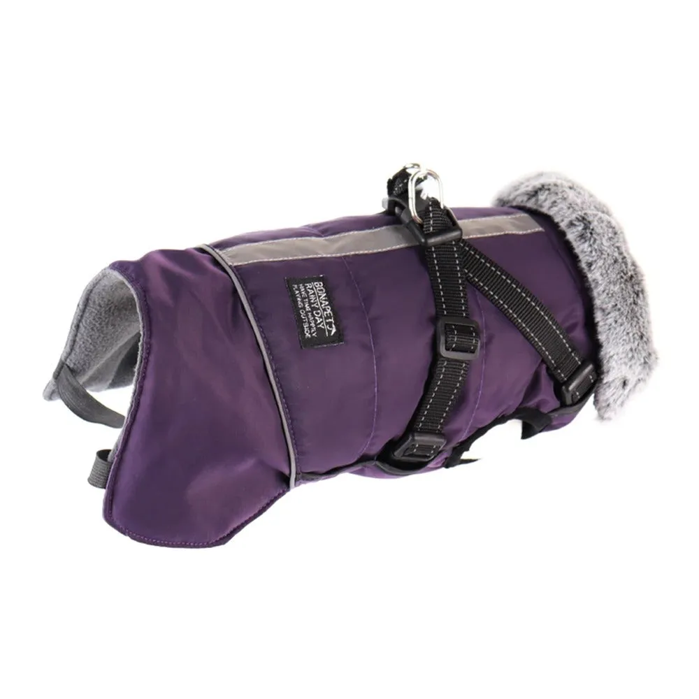 HeatHarness™ Winter Dog Jacket - Ultra Warm Coat with Built-in Harness