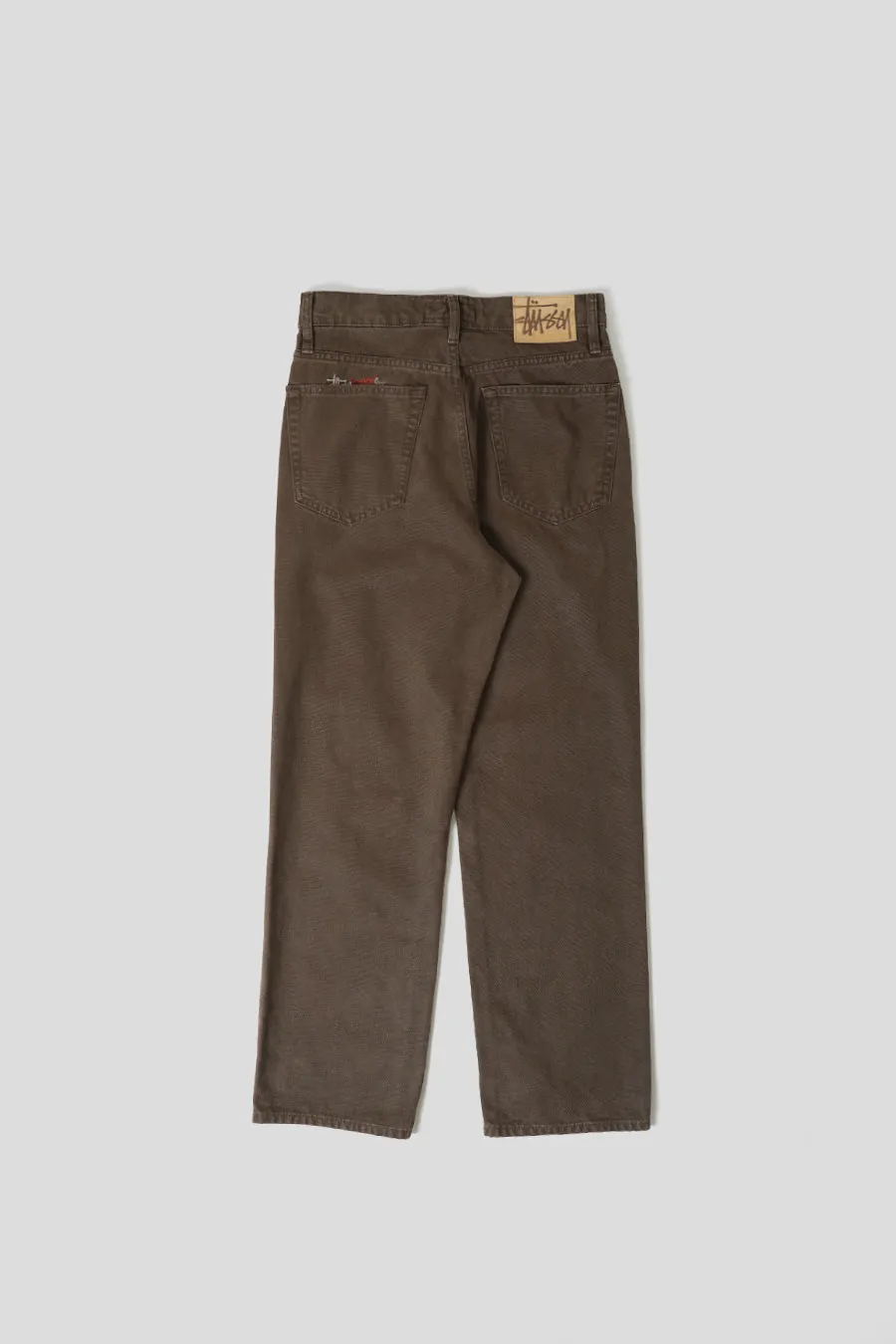 JEAN CLASSIC WASHED CANVAS MARRON