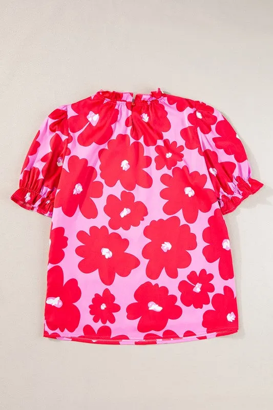 Macey Frill Neckline Blouse