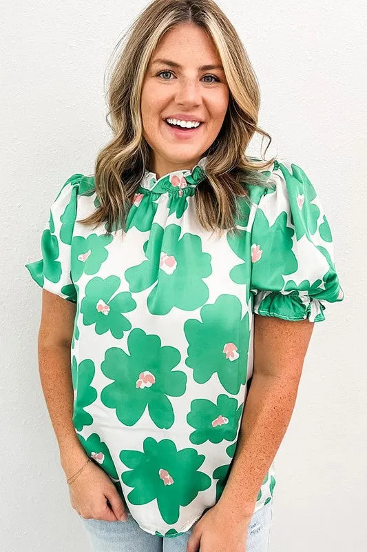 Macey Frill Neckline Blouse