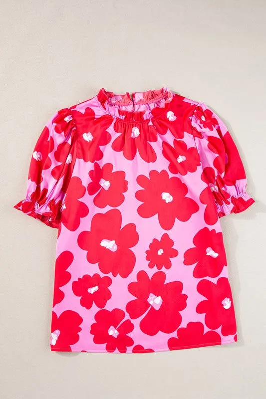 Macey Frill Neckline Blouse