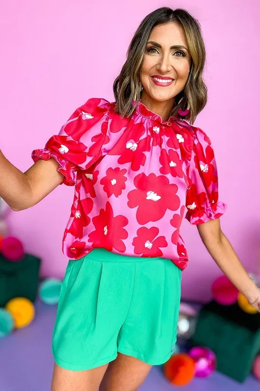 Macey Frill Neckline Blouse