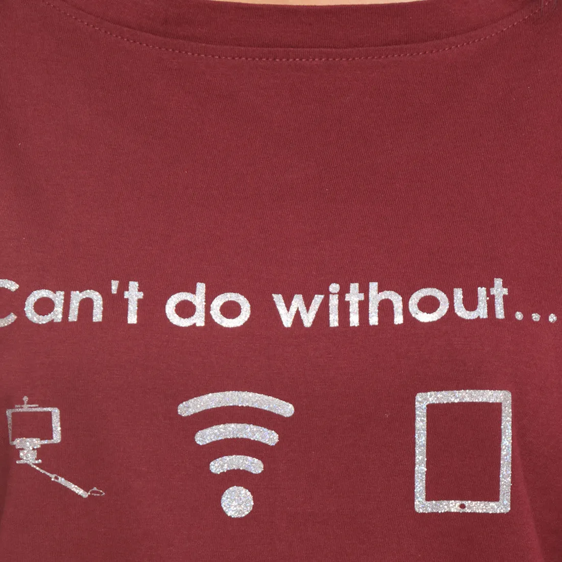 Maroon Long Tee Can't Do Without