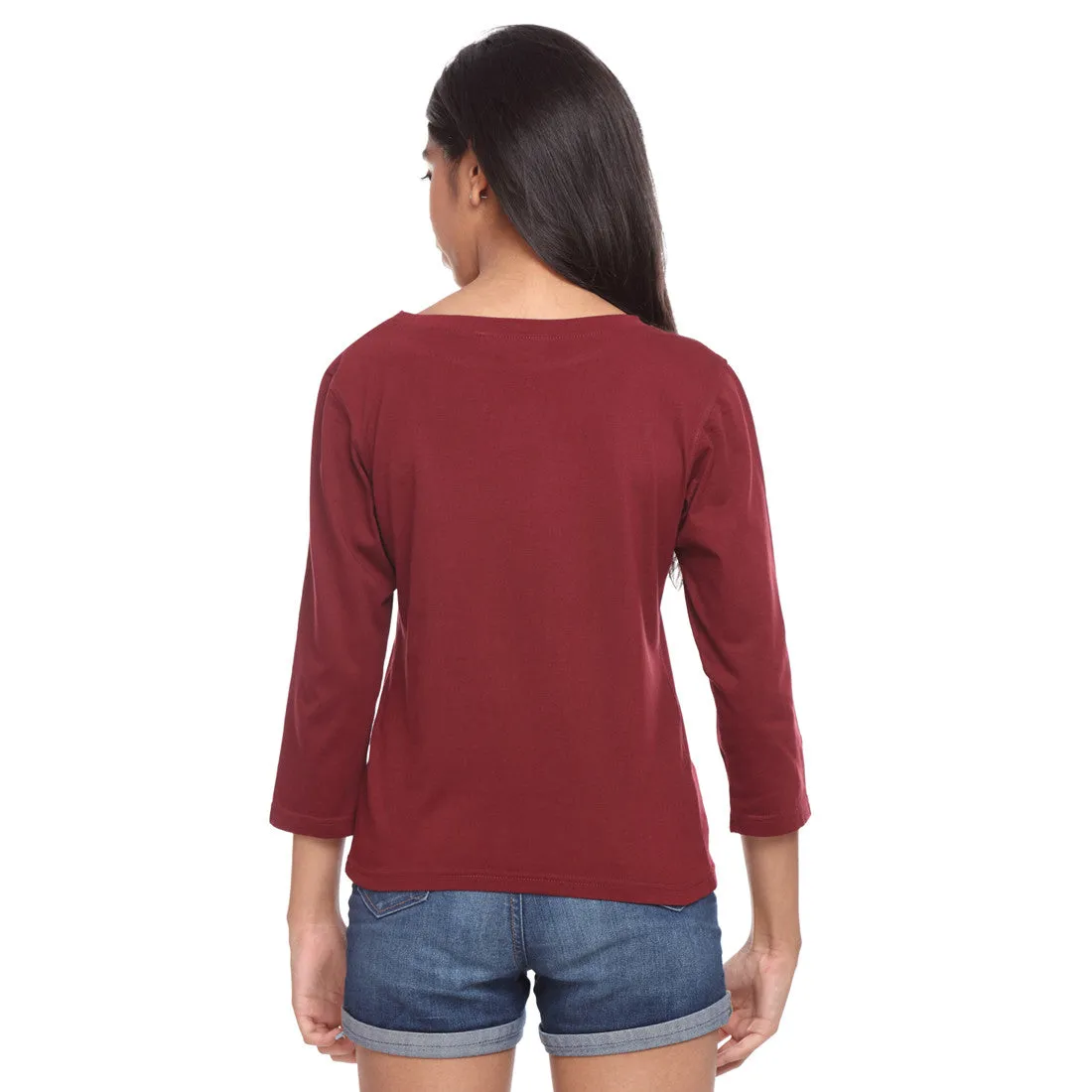 Maroon Long Tee Can't Do Without