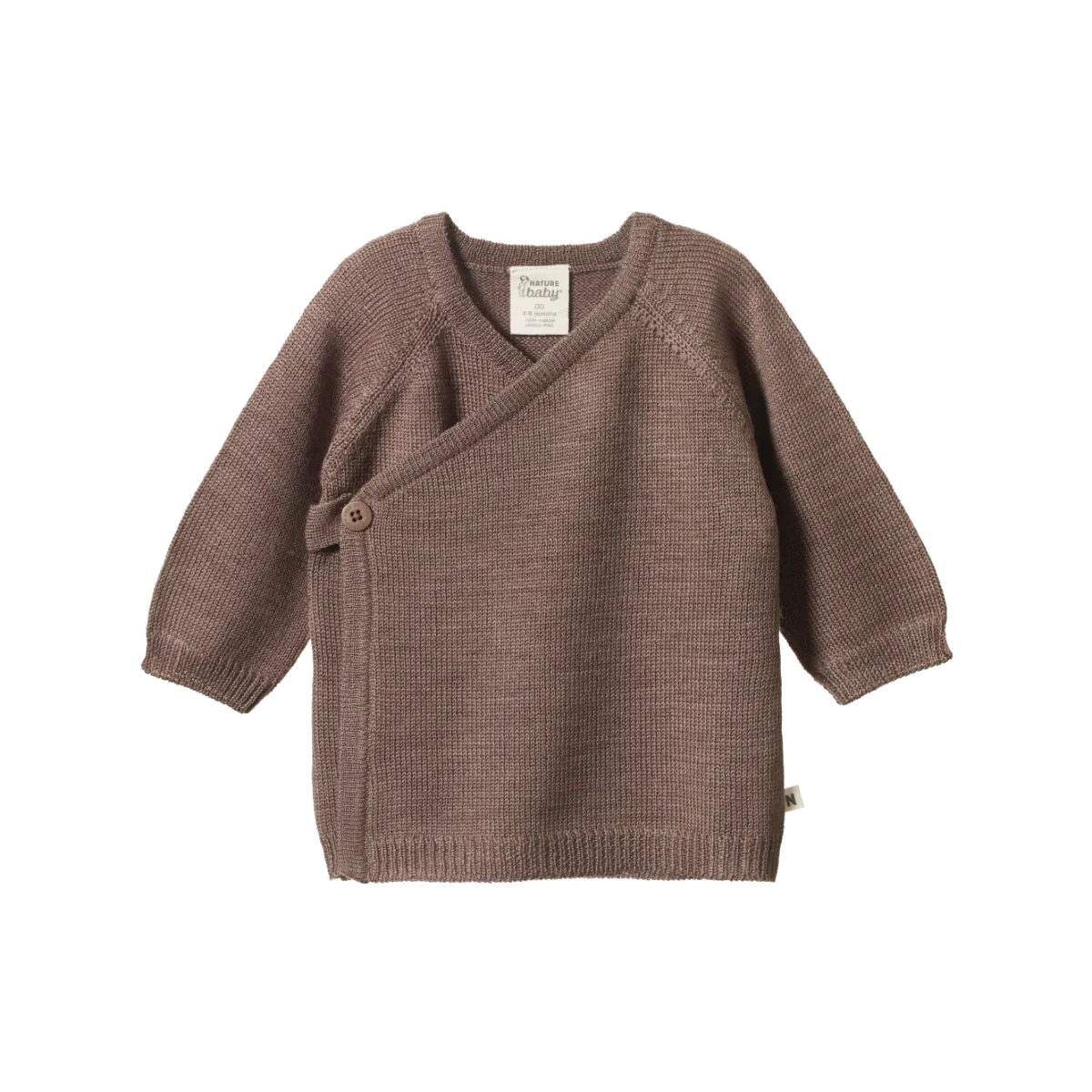 Merino knit kimono jacket - Cub marl