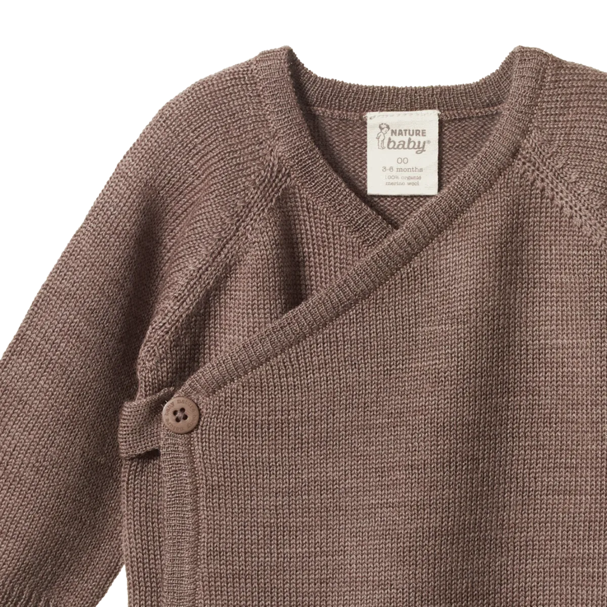 Merino knit kimono jacket - Cub marl