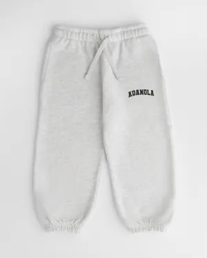 Mini Varsity Sweatpants - Light Grey Melange/Black