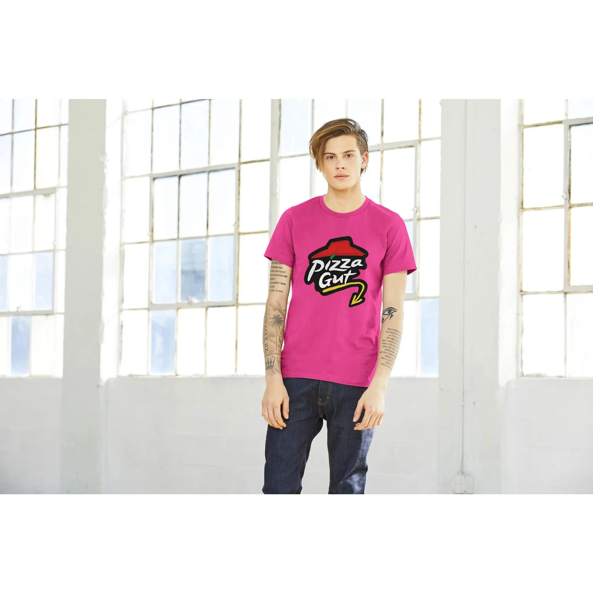 Pizza Gut  -  Premium Unisex Crewneck T-shirt