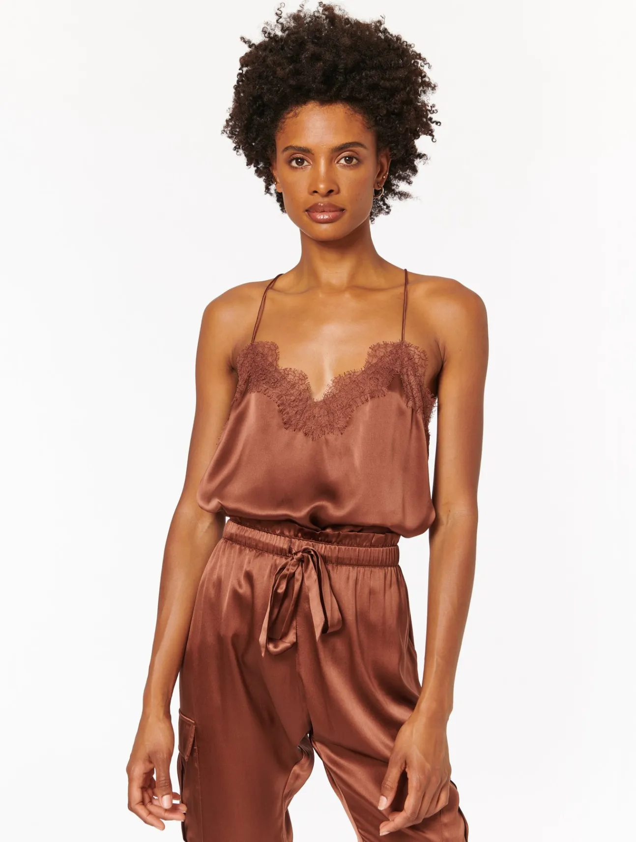Racer Charmeuse Cami