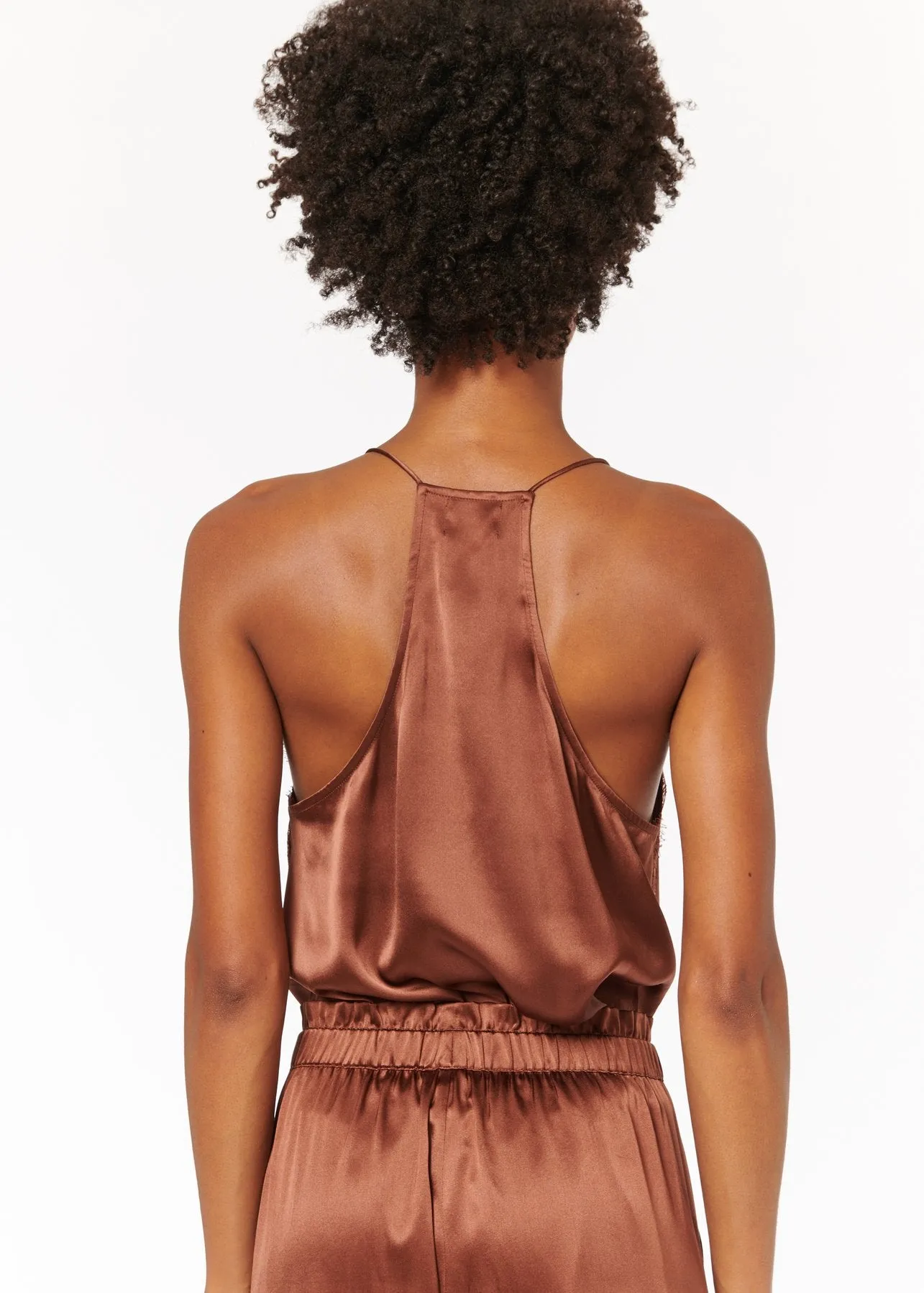 Racer Charmeuse Cami