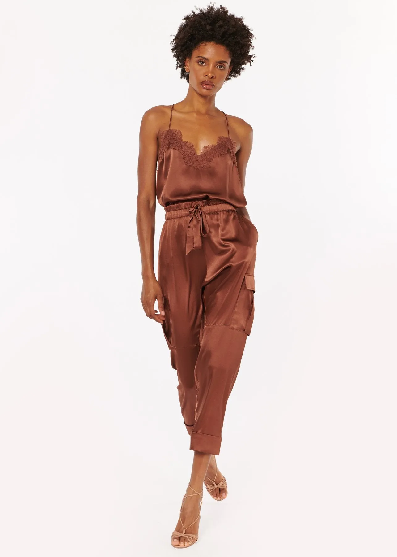 Racer Charmeuse Cami