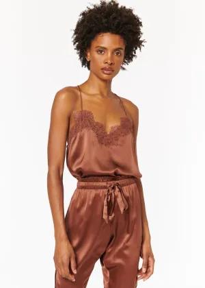 Racer Charmeuse Cami