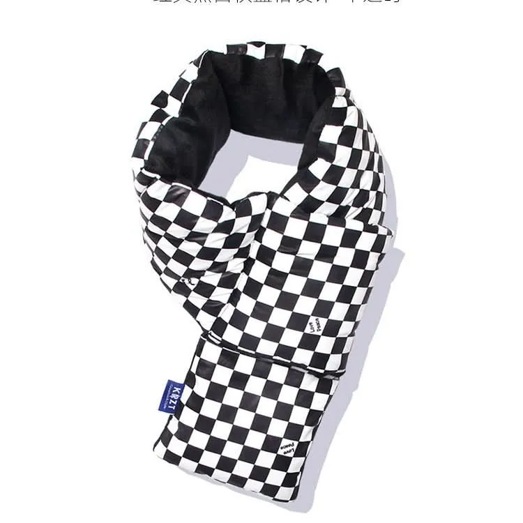 Retro Japanese-Style Cross Scarf