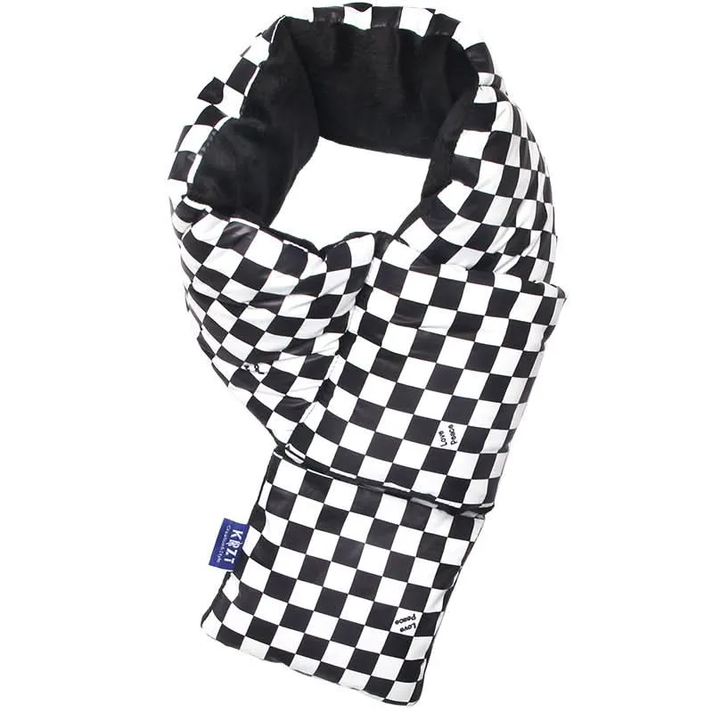 Retro Japanese-Style Cross Scarf