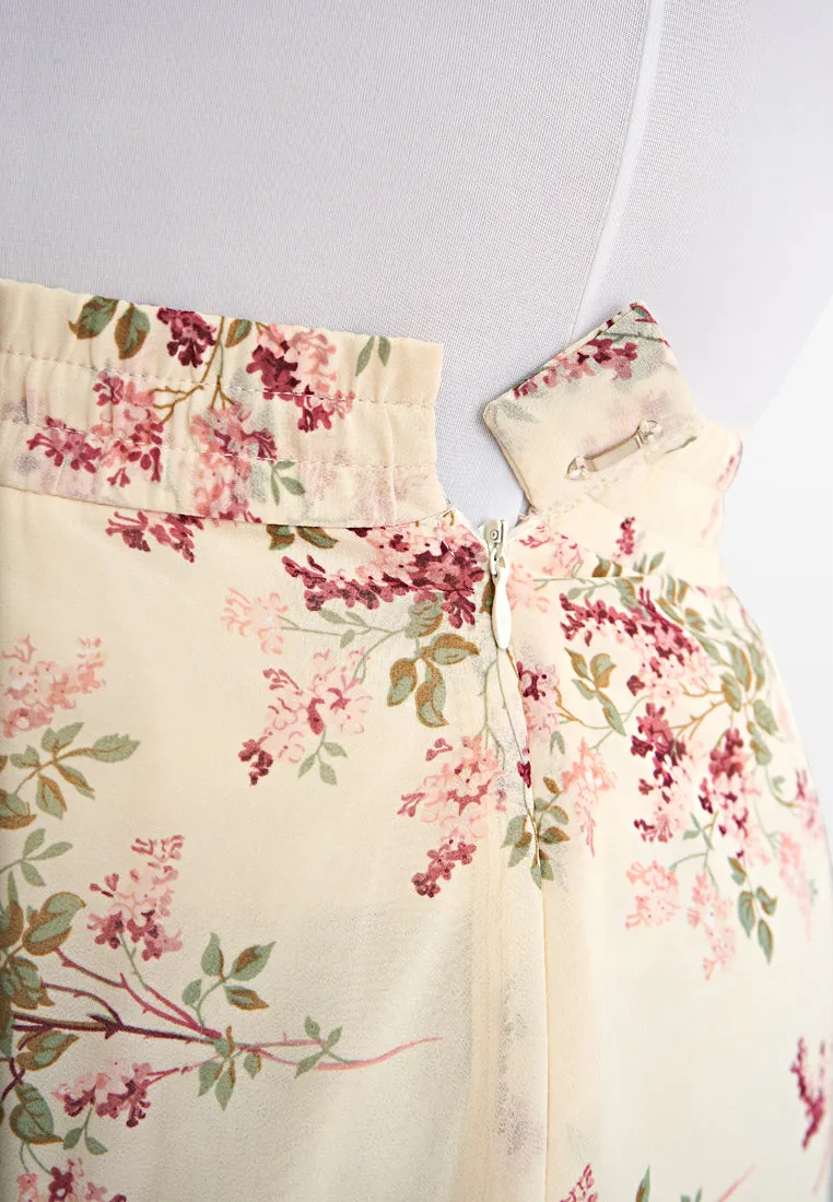Sofia Floral Chiffon Skirt